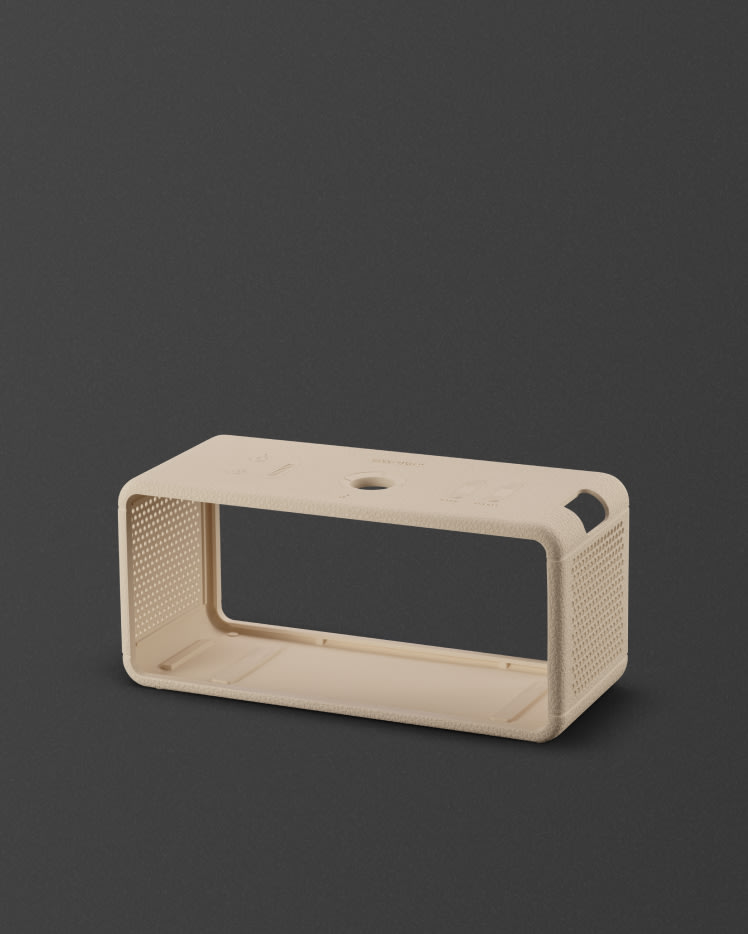 Middleton II Cream Silicone Sleeve against a dark background.