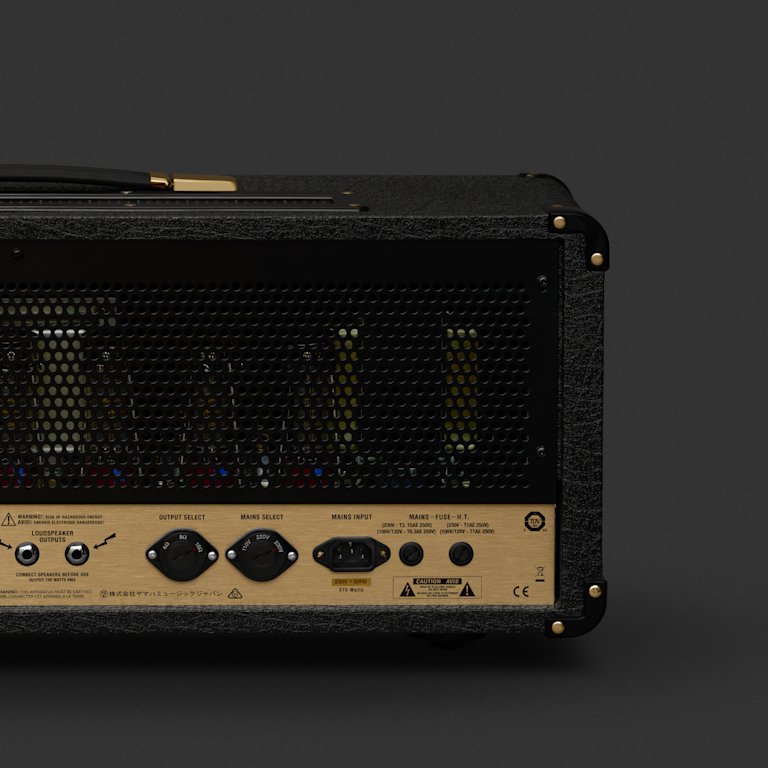 Halblinks Foto der Rückseite des JCM800 Modified