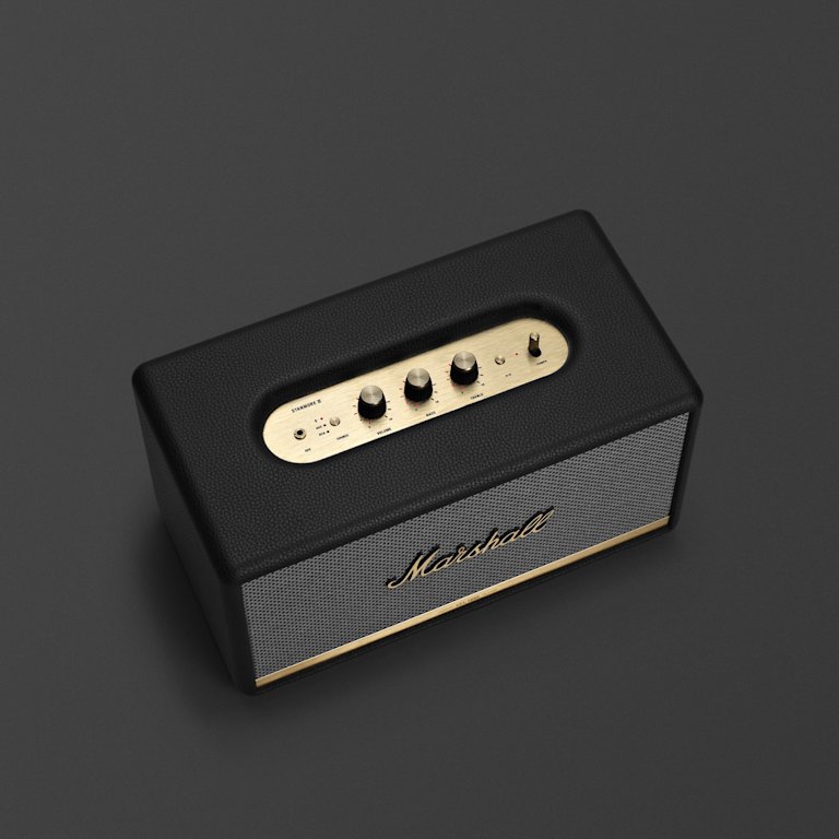 Marshall Stanmore II Bluetooth speaker in black and gold