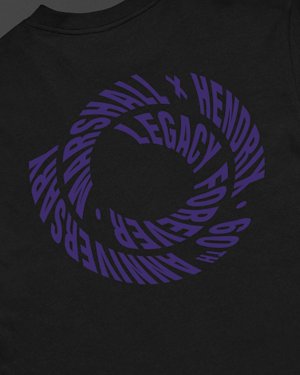 The back of Hendrix Legacy Forever T-shirt