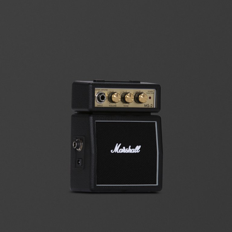 Photo of MS-2 MICRO-AMP from Marshall in black from left