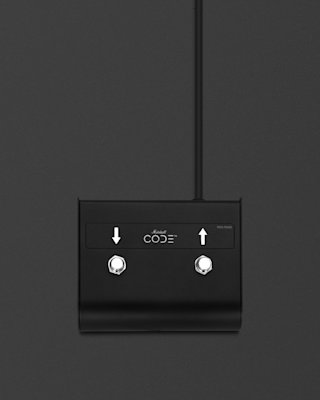 Interruptor de pie negro de 2 posiciones momentáneas creado para Code