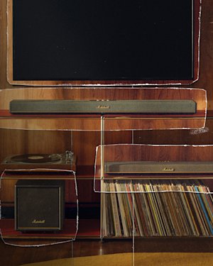 La colección Heston con marcos blancos alrededor de los productos