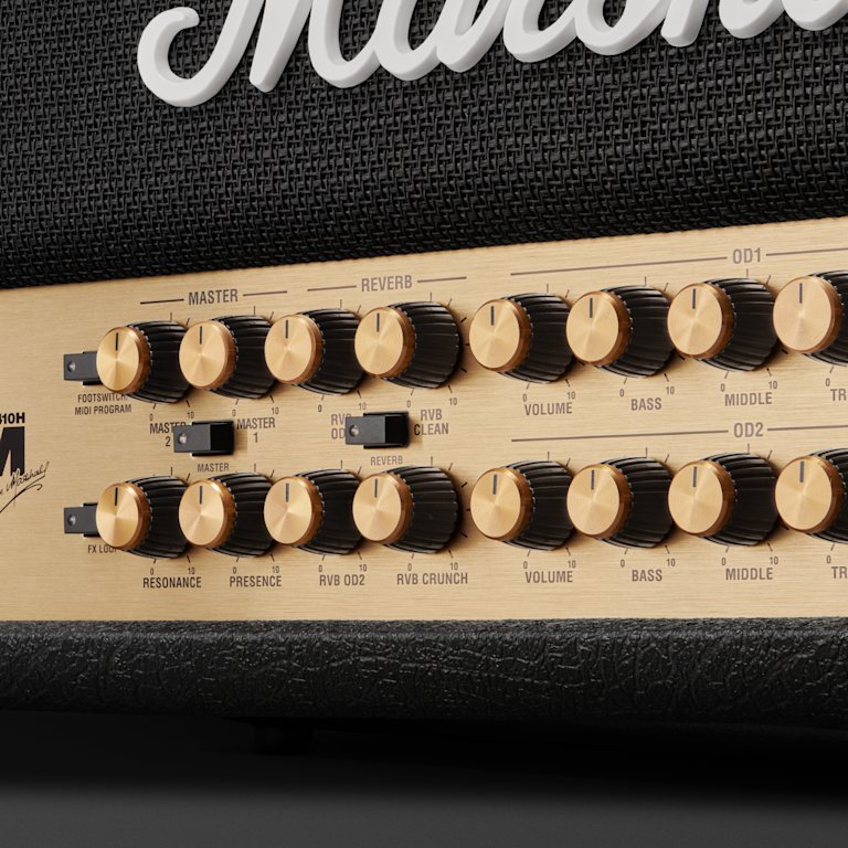 Marshall JVM410H zoomed in n the front