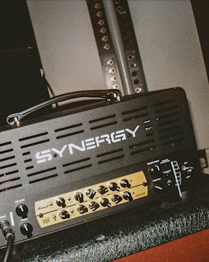 The front of the Marshall JCM800 Synergy Preamp Module in a factory)