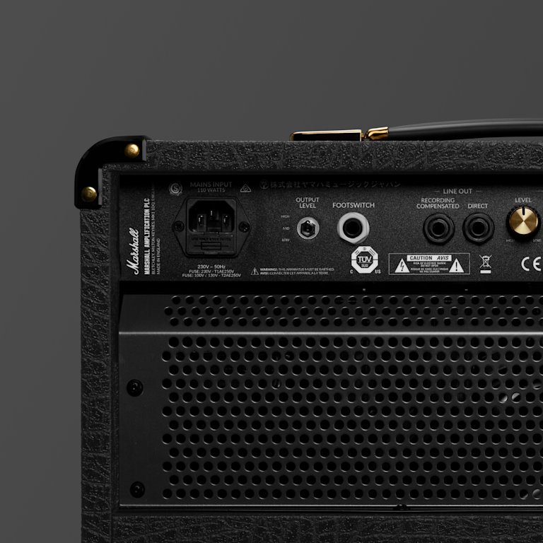 The power cable entry of the Studio 900 Combo