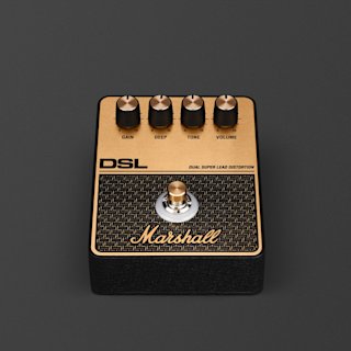 Front facing image of the Marshall DSL Overdrive pedal.