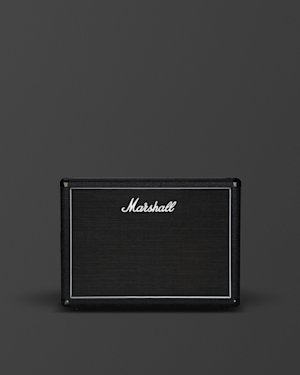 Front panel layout of the MX212 2x12 Cabinet on the Support Articles page.