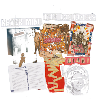 A punk-style collage inspired by the Sex Pistols