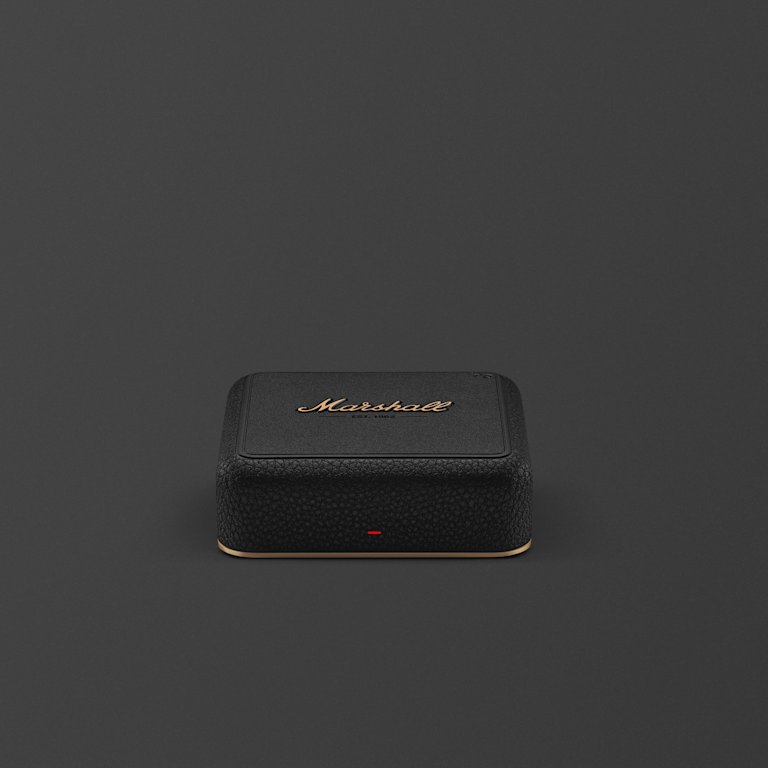 Heddon with a textured surface and a gold logo, placed on a plain dark background.