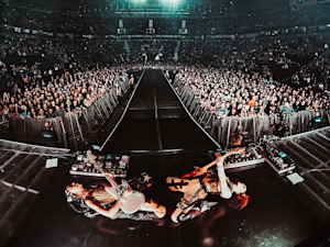 Nova Twins playing live on stage