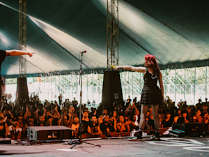 Autumn Fires performing live on stage