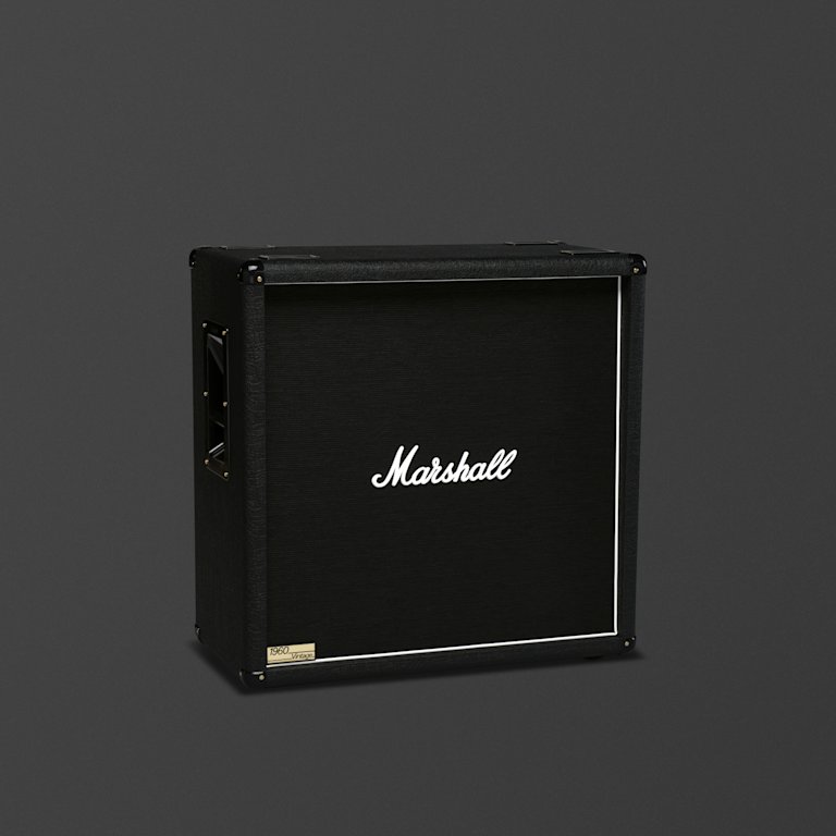 Marshall's black 1960BV cabinet.