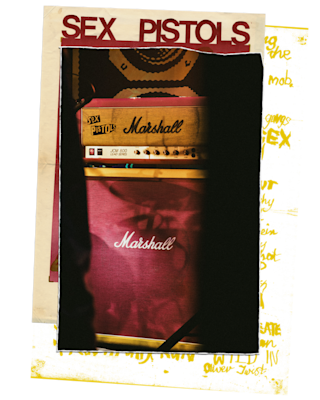 The Marshall JCM800 combo collaboration with the Sex Pistols