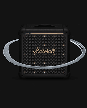 Bromley 150 shown against a dark background, encircled by a semi-transparent silver ring.