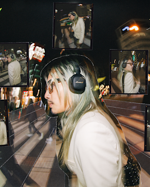Gliiico using his Milton A.N.C. Headphones