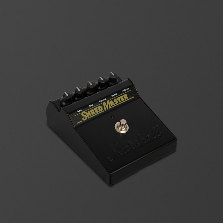 Left side view of the Marshall Shredmaster Vintage Reissue Pedal