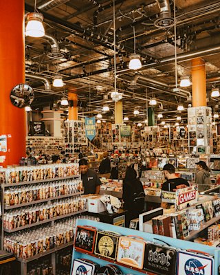 The inside of the store Amoeba in Los Angeles
