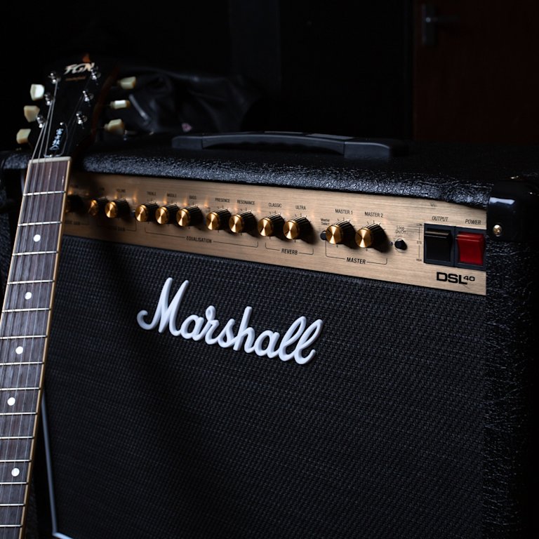 A image of DSL40 Combo with a guitar