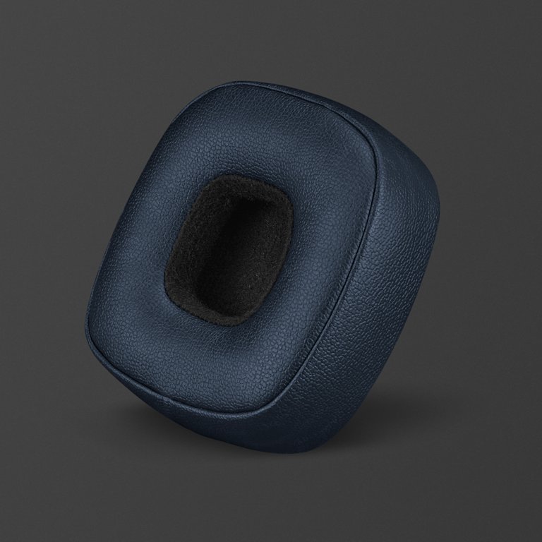 Major V Midnight Blue Ear Cushions up close