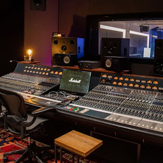 Inside of a Marshall Records studio