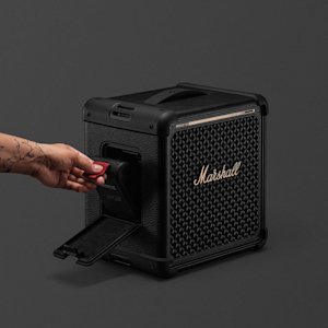 Replacing a battery on the Marshall Bromley 150 party speaker.