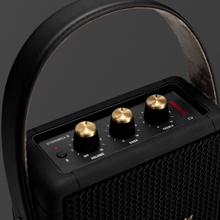 STOCKWELL II BLACK AND BRASS portable speaker
