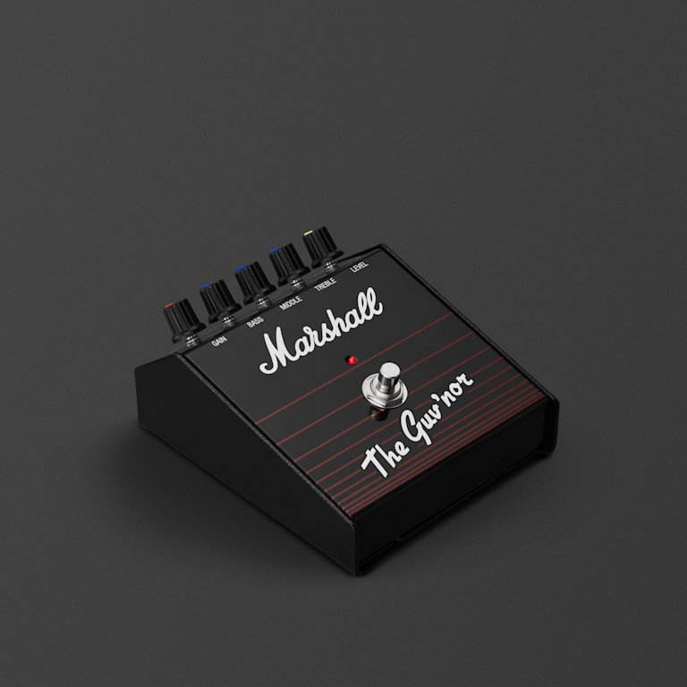 Black The Guv'nor effects pedal for recreating the iconic sound of the original.