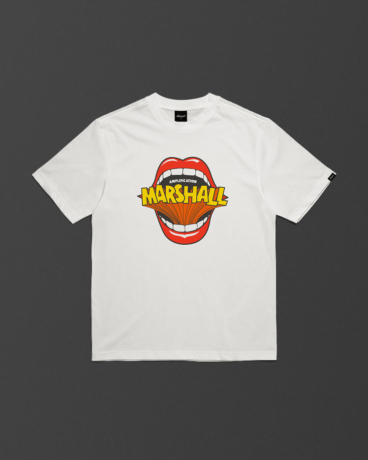 Front view of the Mouth Reissue T-shirt White.