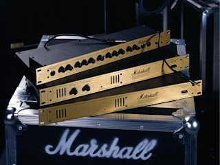 Marshall Valvestate stacked on eachother in gold