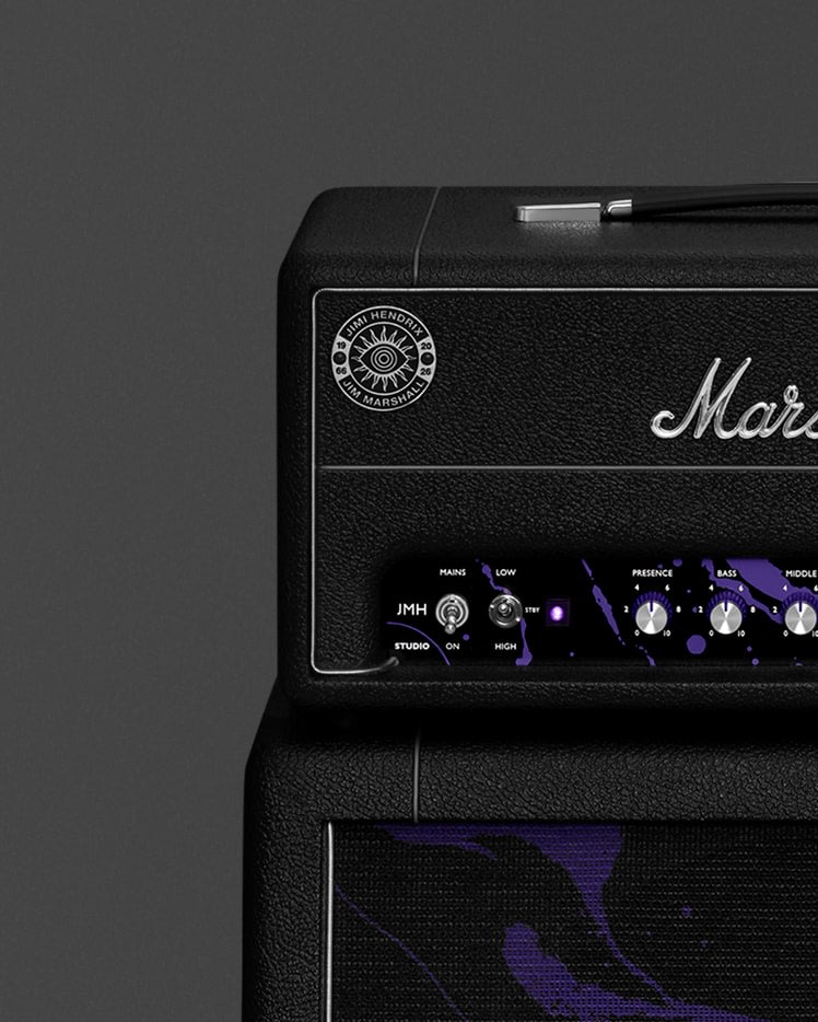 Top left side of the Studio JMH Half Stack Hendrix Edition.