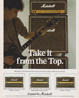 The amps that changed music: JCM800 - Take it from the top vintage magazine