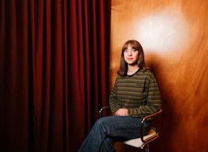 A person sitting on a chair