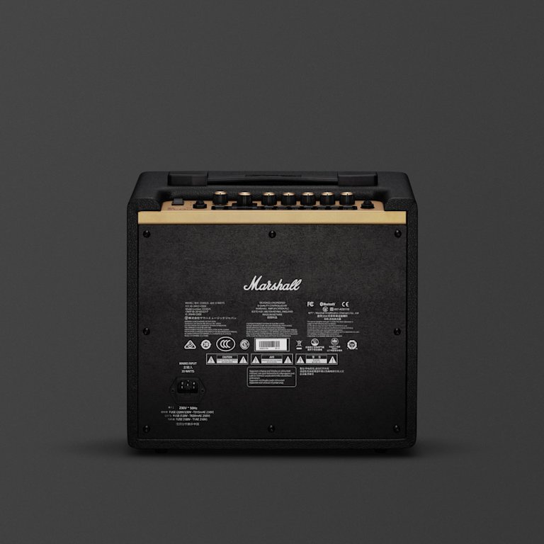 The back of the 'Marshal CODE25 Combo' amp.