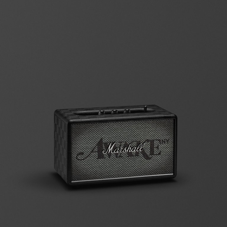 Acton III Awake NY limited edition home speaker showcased against a dark gray background.