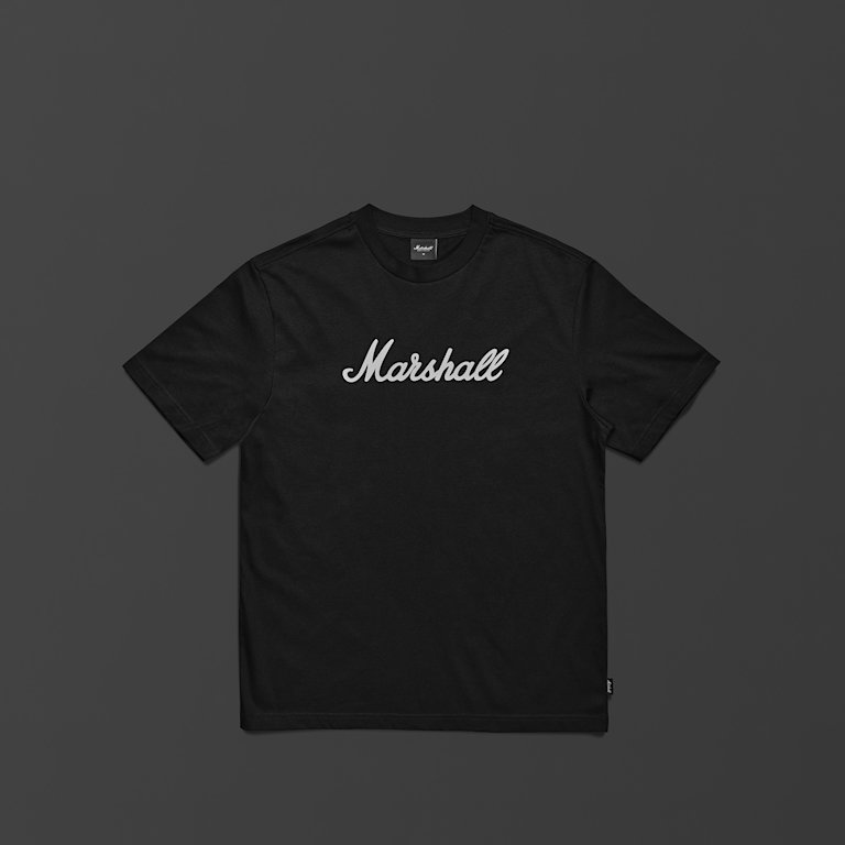 The Marshall Standard Issue Script T-shirt in Black