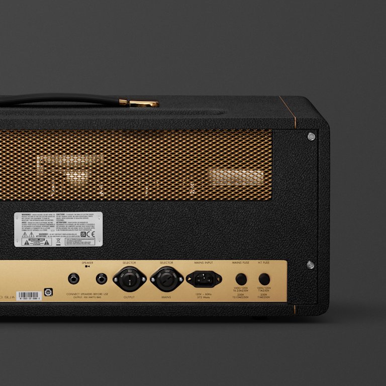 Une image zoomée au dos de la tête Marshalls 1959 Handwired Head