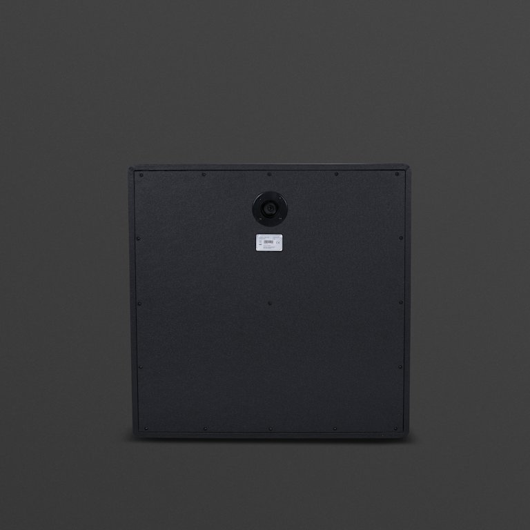 Back of Marshall's Origin412B black cabinet.