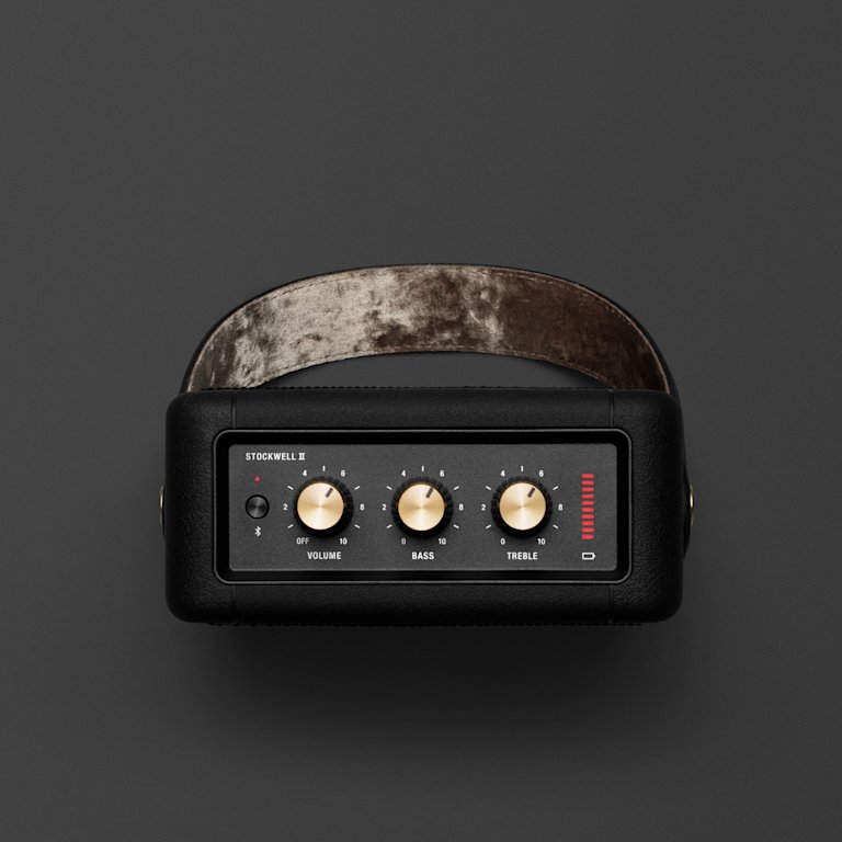 STOCKWELL II BLACK AND BRASS portable speaker