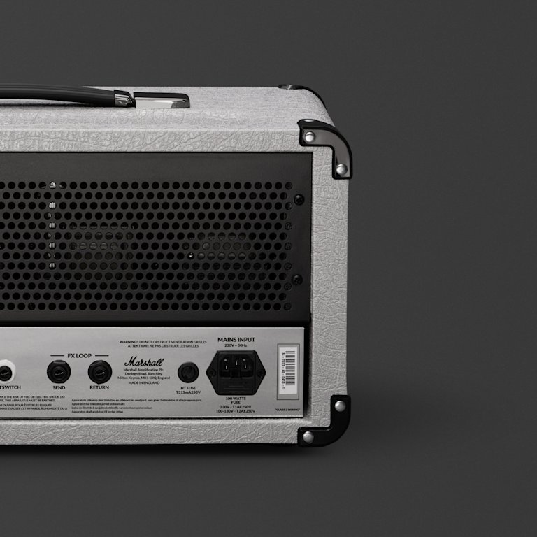 Marshall's Studio Jubilee Head on a grey background.