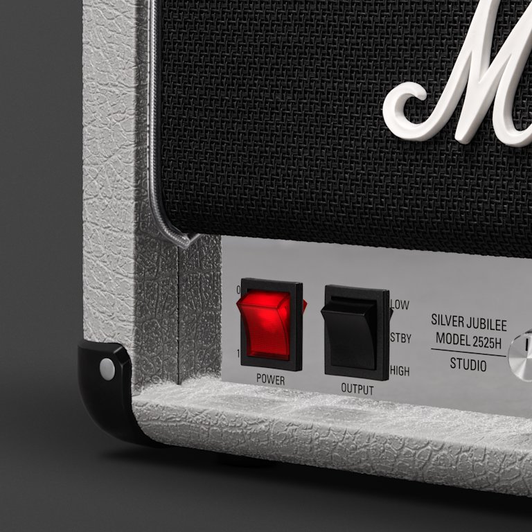 Marshall Studio Jubilee Head amplifier - close up 3d model.
