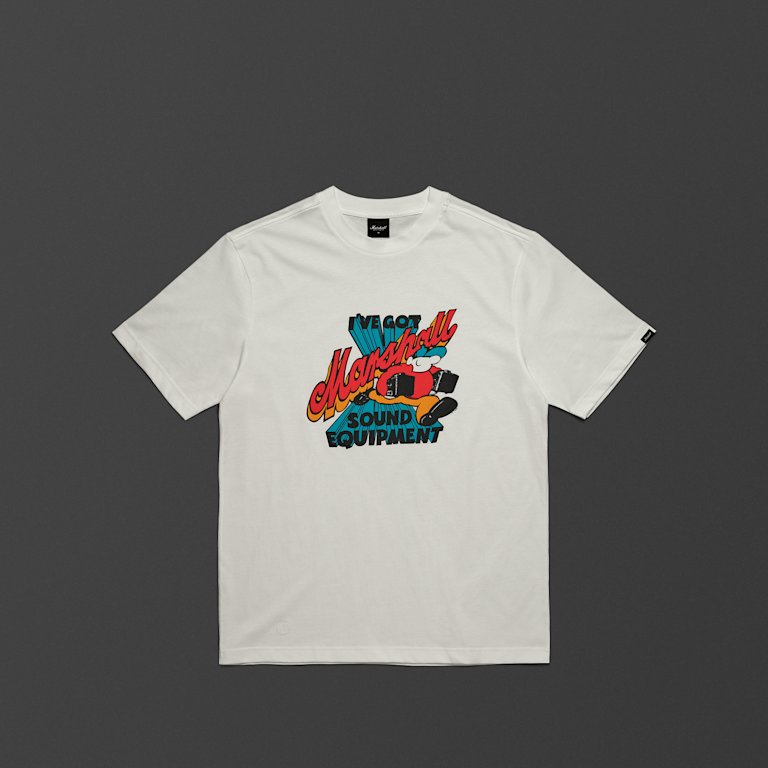 The front of the Heritage Reissue ‘Sound Equipment’ T-shirt