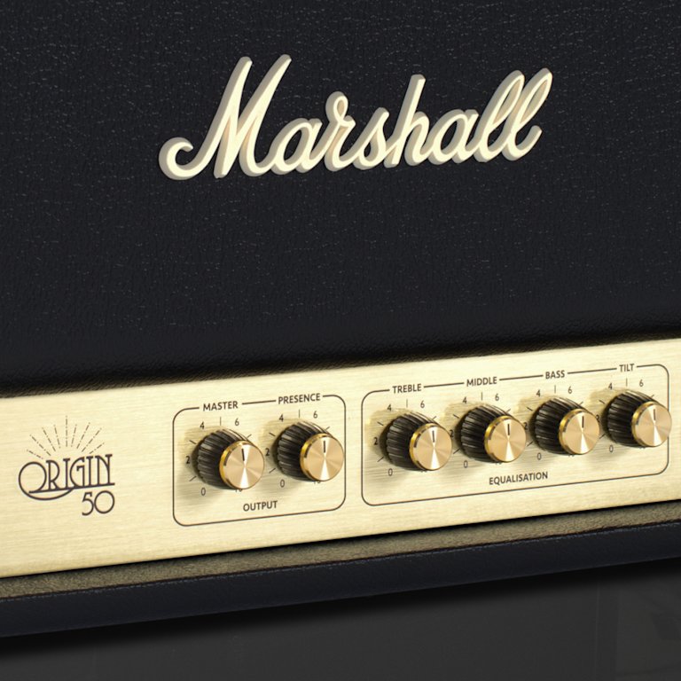 Marshall's Origin50H with gold details.