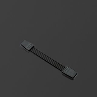 Black rubber strap handle.