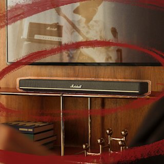 he Heston 120 iTV sound bar by Marshall