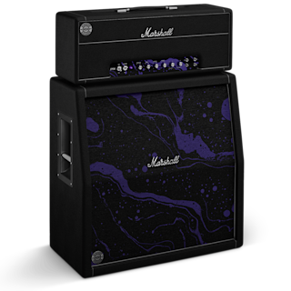 The Marshall X Hendrix 60th anniversary Half stack in an empty background
