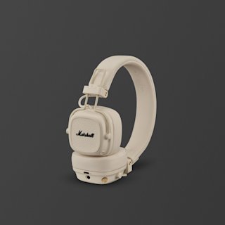 Marshall Major V On-Ear-Kopfhörer in Creme.