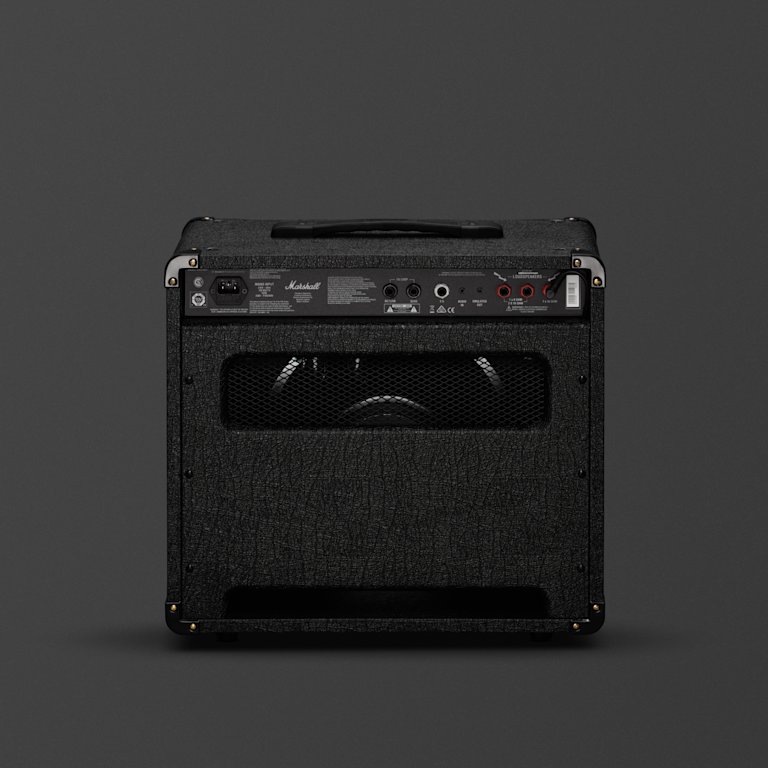 Backside of the Marshall DSL20C on grey background