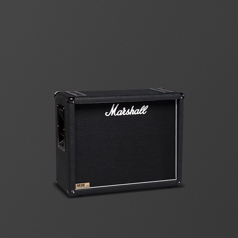 Marshall's 1936 black cabinet from the side.