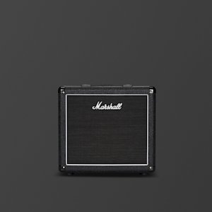 Marshall's MX112 black cabinet.